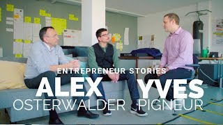 Entrepreneur stories  Alexander Osterwalder amp Yves Pigneur créateurs du Business Model Canvas [upl. by Dawaj652]