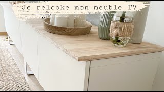 DIY ⇾ Je relooke mon meuble TV IKEA il est méconnaissable🤭 [upl. by Rodrich]