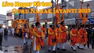 Live Nagar kirtan Guru Nanak Jayanti 2023  Nagar kirtan Hoshiarpur  guru purab celebration 2023 [upl. by Llenrag]