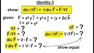 Calculus 3 Divergence and Curl 29 of 50 Identity 5 DIVFxGG CURLFF CURLG [upl. by Yderf]