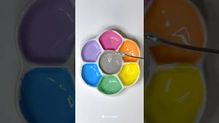 Color Mixing Cream VS Colors 🤍colors mixedcolor satisfying asmr [upl. by Omarr]