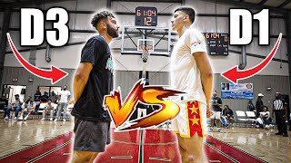 D3 Hooper Calls Out D1 NBA Prospect In Final 1v1 Game [upl. by Lila]