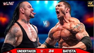 WWE 2K24  Undertaker Vs Batista  For the Title World Heavyweight Champion Wresltemania XL [upl. by Alyce]