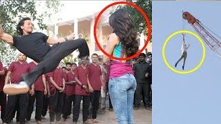 All Tiger Shroff’s Amazing LIVE Stunts Videos [upl. by Inalaehak]