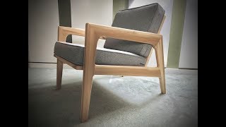 Making A Danish Inspired Lounge Chair  George Heatley [upl. by Zachery]