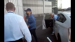 Iron Maidens Bruce Dickinson Arrives at Lowry Theatre in Manchester Not signing Autographs [upl. by Dasteel]