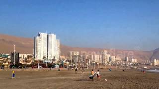 Tsunami warning triggers evacuation of Chile beach [upl. by Brock]