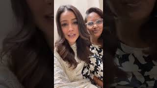 Shehnaaz Latest Video with Hairstylist shehnaazgill sana [upl. by Ramunni]