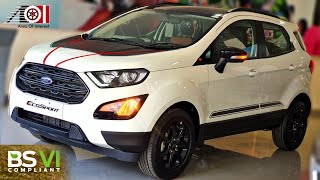 2020 Ford EcoSport BS6 Thunder Sunroof  On Road Price List  Mileage  Features  Specs [upl. by Esinert]