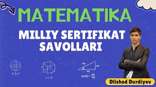 📌Milliy Sertifikat savollari  MATEMATIKA📝 [upl. by Martz]