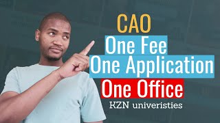 KZN Universities How to apply through CAO [upl. by Bohannon]