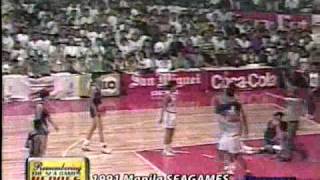 1991 Manila SEA Games Republic of the Philippines RP Team vs Thailand 22 [upl. by Niwhsa520]