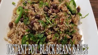 INSTANT POT BLACK BEANS amp RICE  VEGAN  Pressure Luck 101 [upl. by Hendrik]