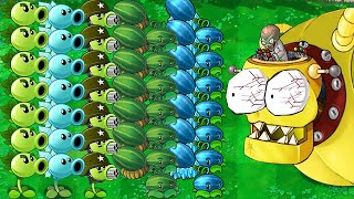 99 Gatling Pea Vs 99 Team Winter Melon Attack Dr Zomboss Plants Vs Zombies [upl. by Eelyrehc]