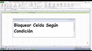 Excel  como bloquear celdas segun condición [upl. by Nert346]