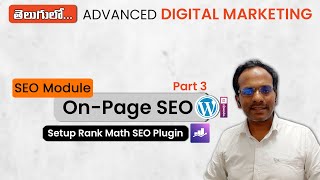 Lecture 25 SEO  Digital Marketing Course in Telugu  On Page SEO 3  Rank Math  WordPress Website [upl. by Alad]