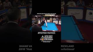 Shane Van Boening with a little quotBehind The Backquot action against Earl Strickland back in 2015 [upl. by Hum]