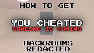 How to get YOU CHEATED Ending in Backrooms Redacted [upl. by Brinn]