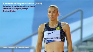 Paraskevi Papachristou GRE  Womens Triple Jump Suheim bin Hamad Stadium Doha Qatar 5282021 [upl. by Alvar963]