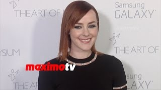 Jena Malone  The Art of Elysium HEAVEN Gala 2015  Red Carpet  MaximoTV Broll [upl. by Netsoj]