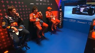 Drivers Cooldown Room Post RACE Interview  F1 2024 US Grand Prix [upl. by Meehar832]