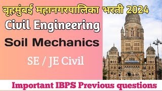 BMC je previous year questions l Soil Mechanics l BMC SEJE [upl. by Lavena]