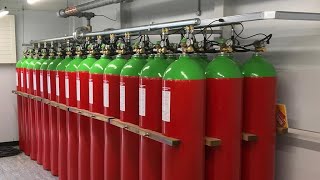 FM 200 fire suppression system working animation wet chemical fire suppression system [upl. by Thorndike541]