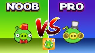 Noob vs Pro in Bad Piggies 1 Part  A house a car and a yacht [upl. by Enner385]