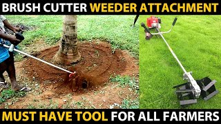 BRUSH CUTTER WEEDER ATTACHMENT  Must have this Machine for your Farm  Best Agriculture Tool [upl. by Hiller]