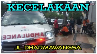 KECELAKAAN JL DHARMAWANGSA [upl. by Elleynad]