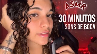 ASMR  30 MINUTOS DE SONS DE BOCA SENSÍVEIS E INTENSOS NO TASCAM [upl. by Yerfoeg]