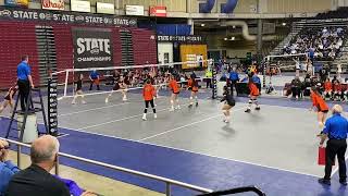 Kawehi Sarono 3 59quot SetterRight Side Hitter State Tournament 1 [upl. by Ttekcirc]