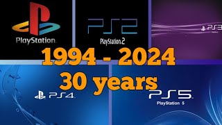 30 Years of PlayStation Startup PS1 PS2 PSP PS3 PS Vita PS4 PS5 [upl. by Bertolde]