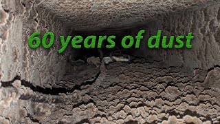 How to clean 60 years of dust from Air ducts [upl. by Sahpec]