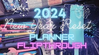 2024 New Year Reset Manifestation Planner Flipthrough [upl. by Kalinda]