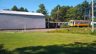 1160 car returning from trolley park at Seashore Trolley Museum [upl. by Robillard968]