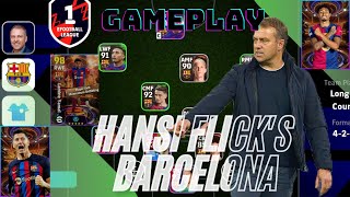 PLAYING WITH FLICKS BARCELONA efootball GAMEPLAY [upl. by Ros549]