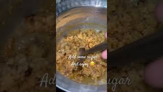 Curdled milk add sugar and boiled 👍🏻and enjoy …wonderful and testy trending minivlog recipe [upl. by Nnylyram]