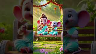 Ek Danta Tere pe Apun hak BantaJai Shree Ganesh 🌿🌸🪔🙏🏻 shortvideo trending viralshort ganeshji [upl. by Nahtanhoj686]