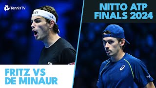 Taylor Fritz vs Alex De Minaur Highlights  Nitto ATP Finals 2024 [upl. by Yadrahs]