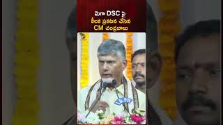 మెగా DSC పై కీలక ప్రకటన చేసిన CM చంద్రబాబు  Chandrababu  DSC  YTShorts  Mango News [upl. by Fabozzi967]