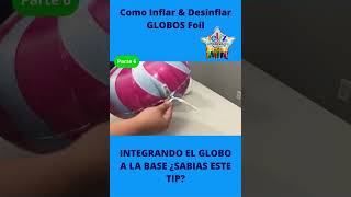 🎈🧶Como amarrar un globo metálico al palito y a su base para un cumpleaños PARTE 6🧶 [upl. by Einal]