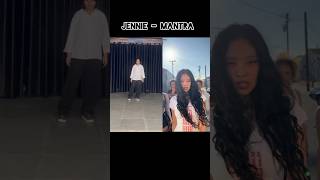 JENNIE  MANTRA DANCE COVER shorts kpop mantrachallenge jenniemantra [upl. by Airdnaxela]