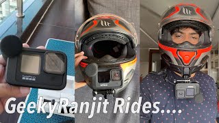 Testing GoPro Media Mod 9 on Bike for Vlogging  GeekyRanjit Rides [upl. by Ahsyt393]