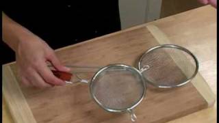 Cooking Tips  How to Use a Strainer [upl. by Aderf454]