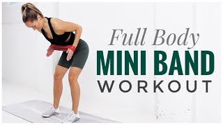 Full Body Mini RESISTANCE BAND Workout [upl. by Gonyea742]