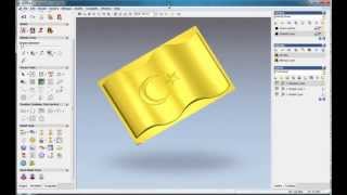 How to do a flag relief in ArtCAM ArtCAM relief tutorial [upl. by Flanagan]