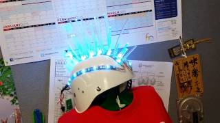 techno mohawk with arduino ATtiny85 WS2812 RGB LED strip tinkeringstudio [upl. by Snapp]