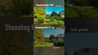 DJI Osmo Pocket 3  DLog vs HLG HDR color graded footage shorts [upl. by Neirda]