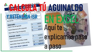 CALCULA EL AGUINALDO Y SU RETENCIÓN DE ISR EN ESTA PLANTILLA conta contable [upl. by Cacie]